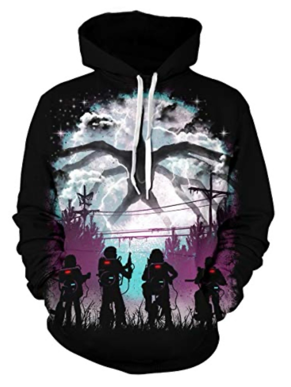 Stranger Things Hoodie with the Mind Flayer. Unisex. Size M.